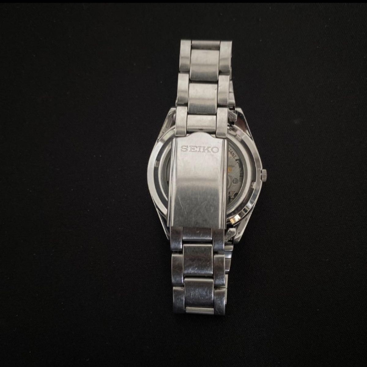 Working SEIKO5 Automatic Wristwatch 7S26 0420 Transparent Back AUTOMATIC Seiko5