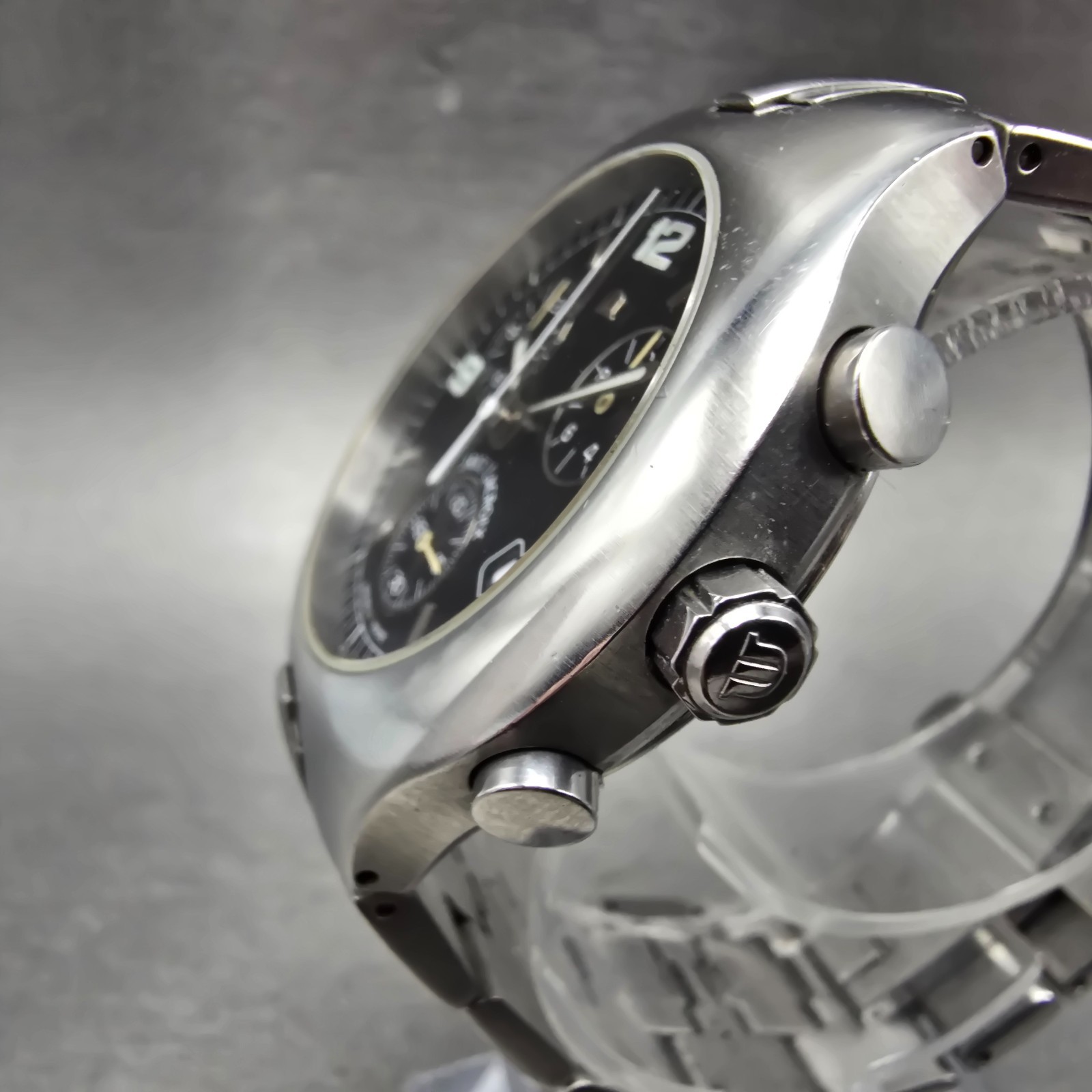Maurice Lacroix Siras Chronograph Watch Men 38mm Black Dial Steel Date New Batt
