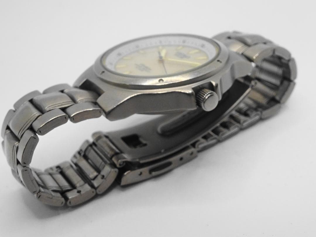 Rare, working SEIKO Titanium 5K25-0A20 solar watch S349 From Japan