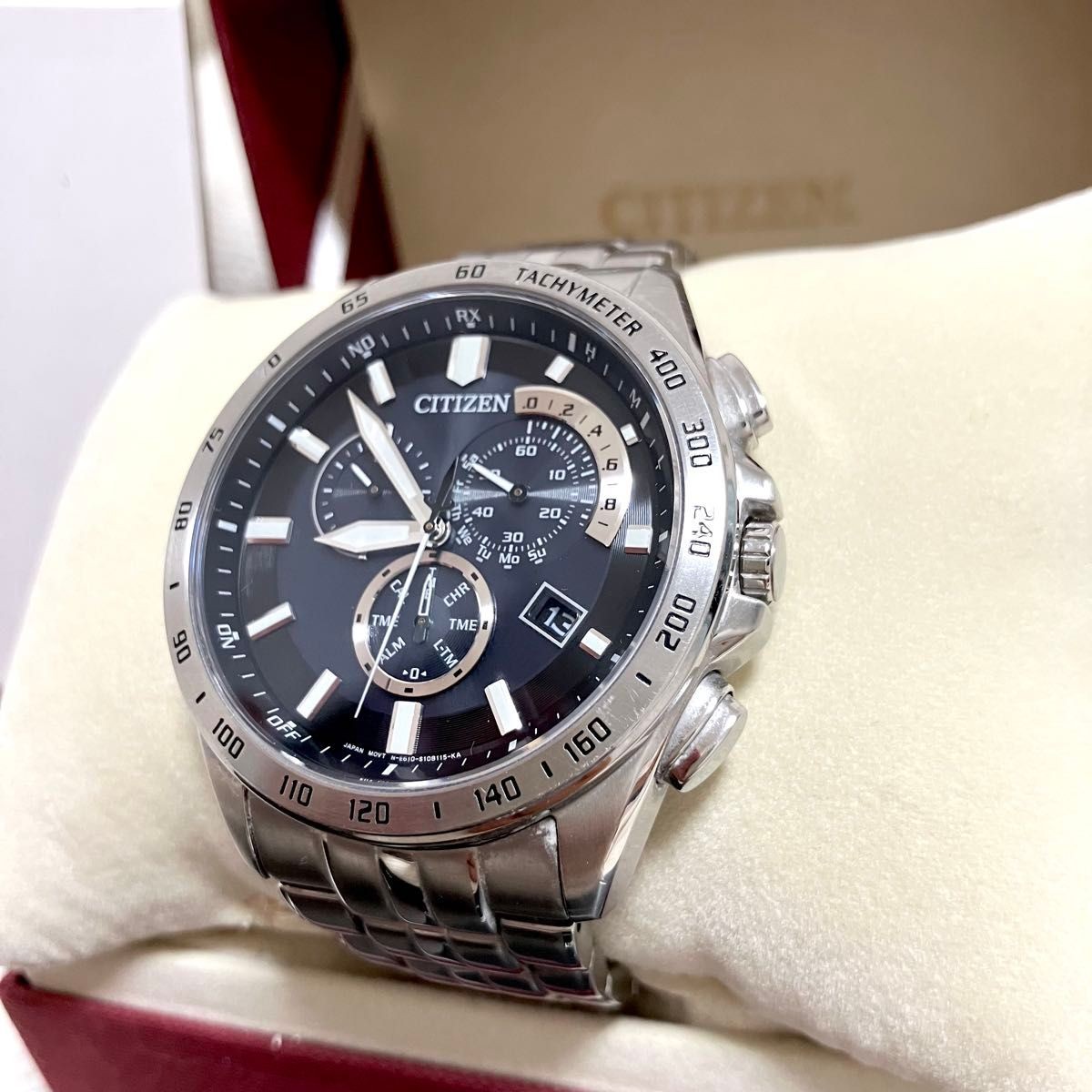 Excellent Condition CITIZEN Solar Eco Drive Watch Radio Solar Box Citizen