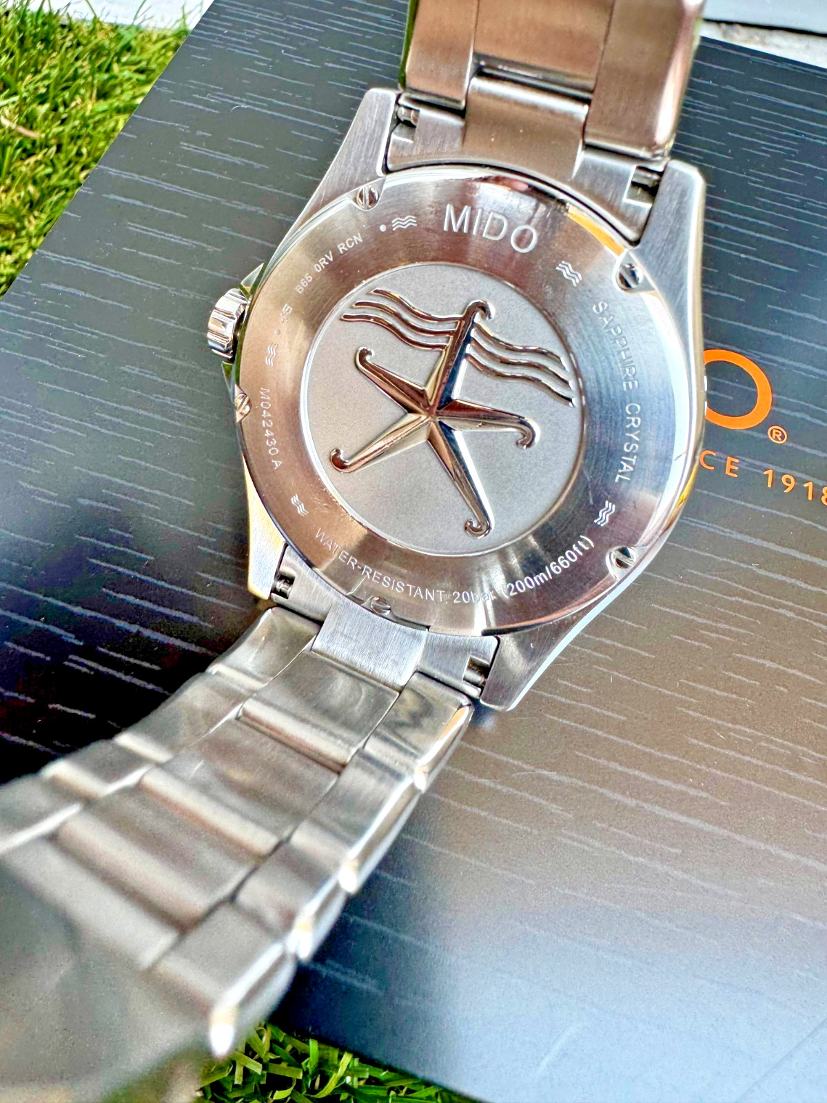 Mido Ocean Star 200C Blue Automatic Swiss Watch Ceramic Bezel M042.430.11.041.00