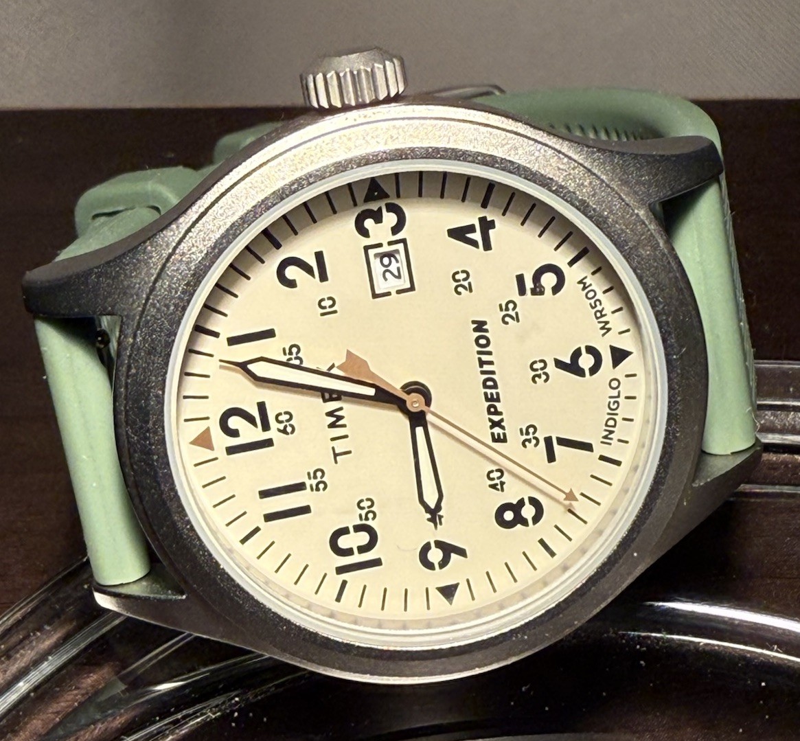 Timex Expedition Scout Green Silicone Strap TW4B30100