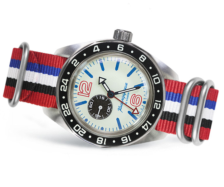 VOSTOK KOMANDIRSKIE 03098A GMT Russian Watch Military Automatic US SELLER