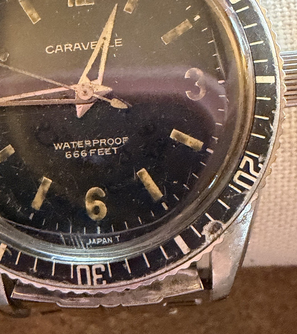 Vintage Caravelle Sea Hunter 666 Skin Diver Men’s Wristwatch Explorer Dive