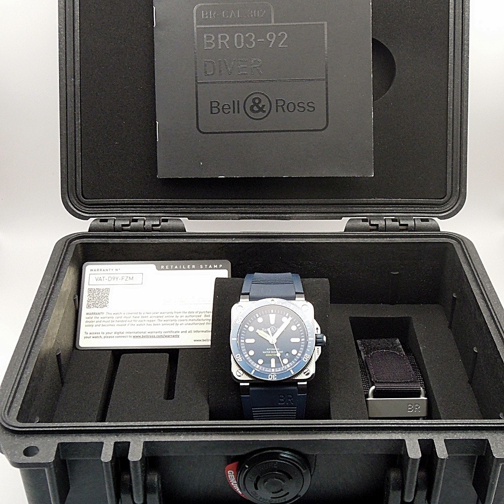 Bell & Ross BR03-92 Diver Blue Automatic Steel Men’s 42mm – BR03-92-D-BU-ST/SRB