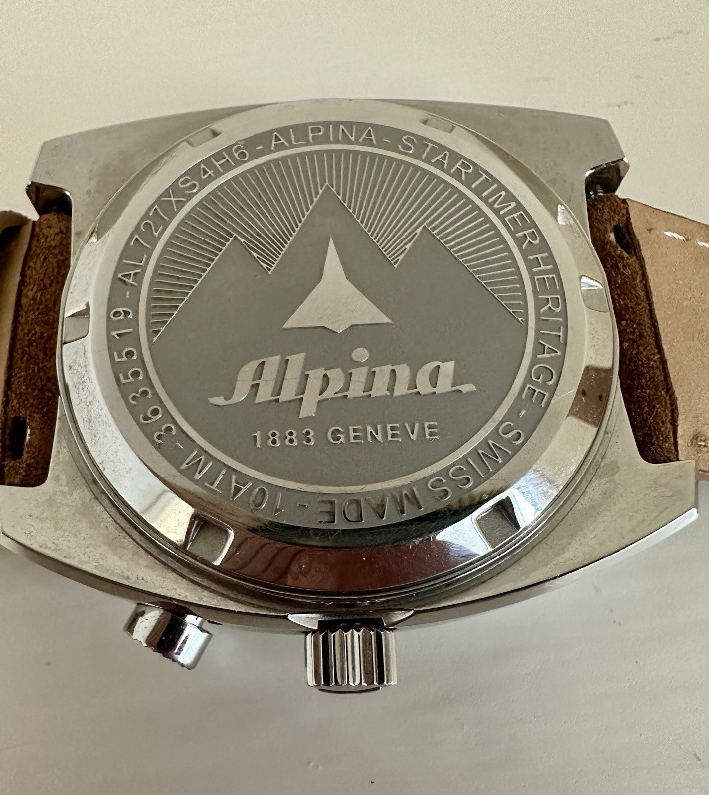 Alpina Startimer Pilot Heritage Men’s Chrono Watch AL-727SS4H6, Stainless