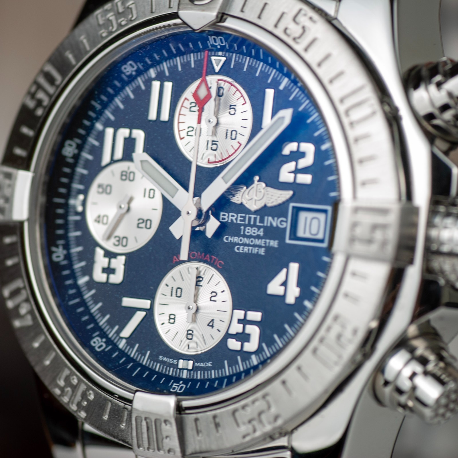 Breitling Avenger II Chronograph 43mm Full Set – Just Factory Serviced – A133811