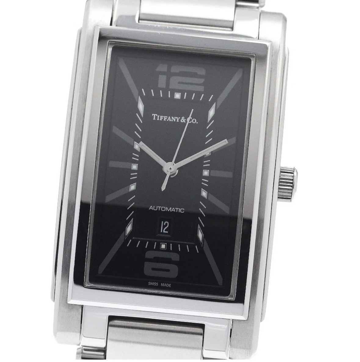 Tiffany & Co. Grand Square Z0031.68.10A10A00A Date Automatic Men’s Watch 29mm