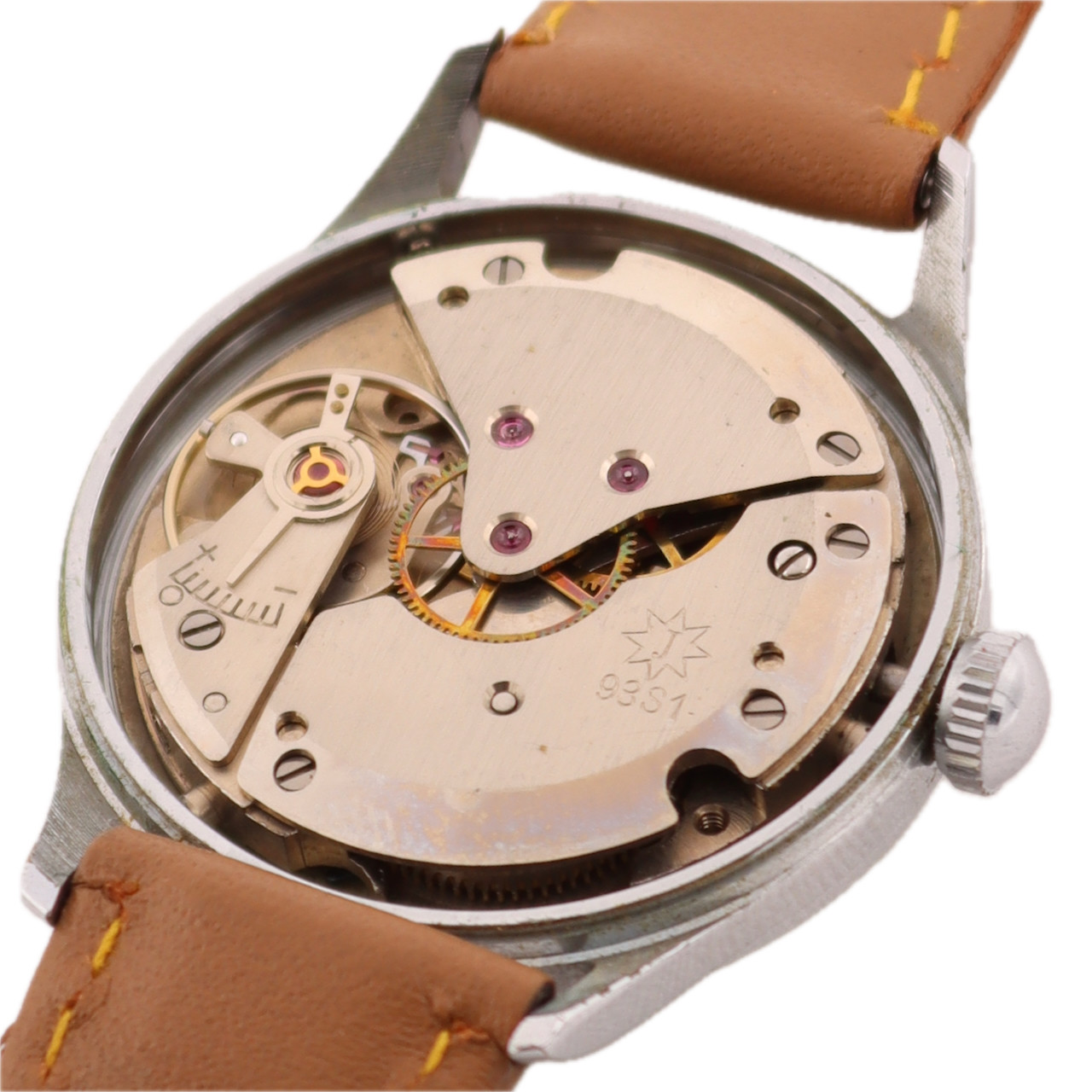 Vintage 30mm Junghans Trilastic 17J Men’s Mechanical Wristwatch Germany Chrome