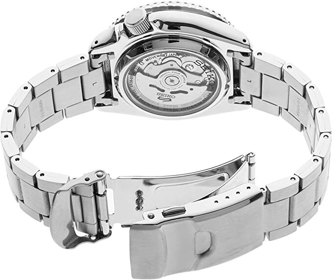 SEIKO 5 SRPK29 Steel Case Black Dial wBracelet DayDate 38mm Automatic Watch $325