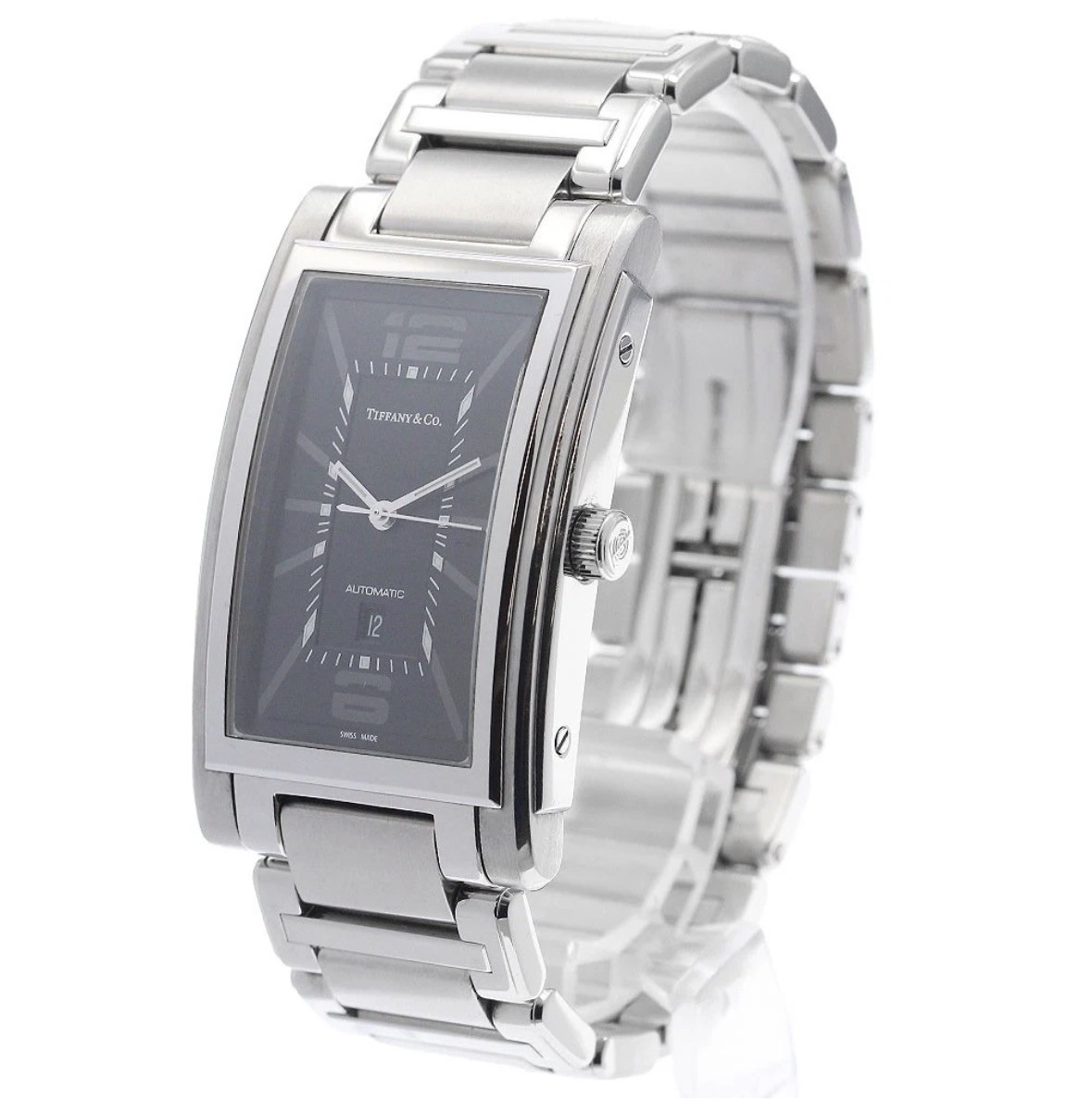 Tiffany & Co. Grand Square Z0031.68.10A10A00A Date Automatic Men’s Watch 29mm