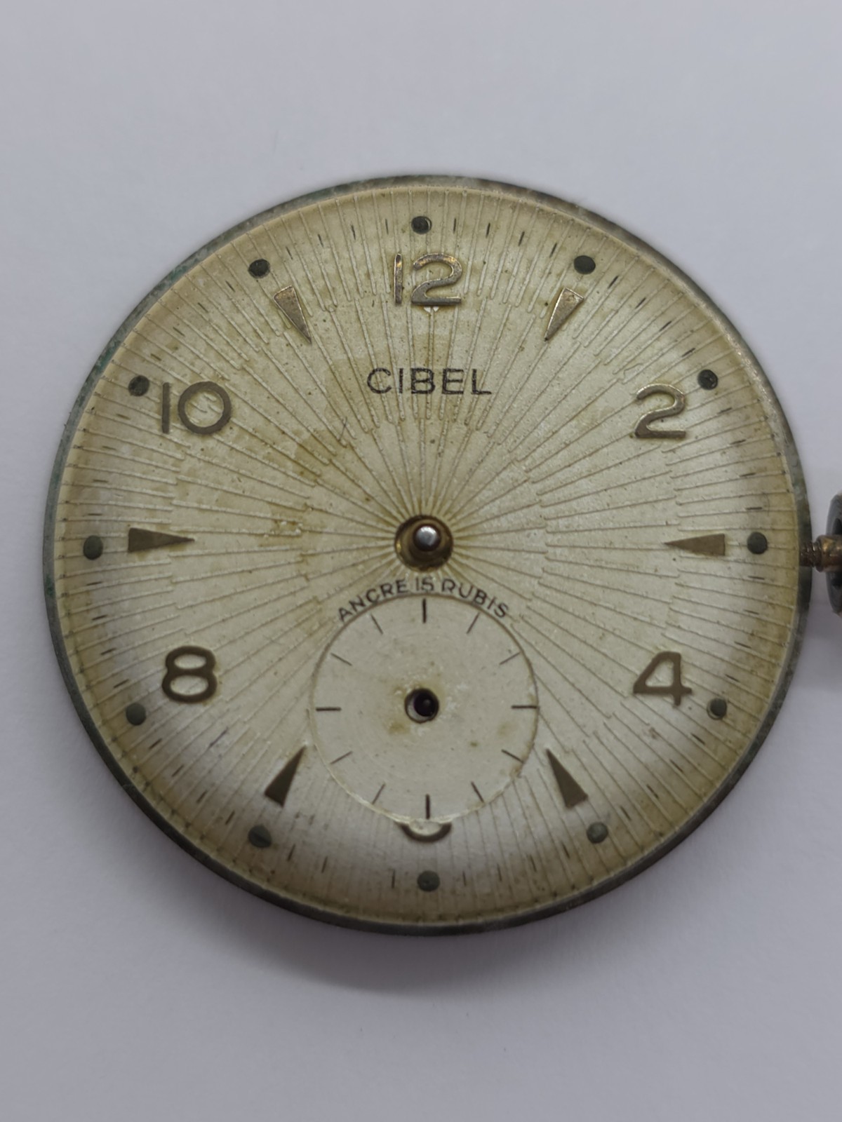 Vintage Watch Movement Cal. Cupillard “233 New” 1950 Good Balance MVT Holder
