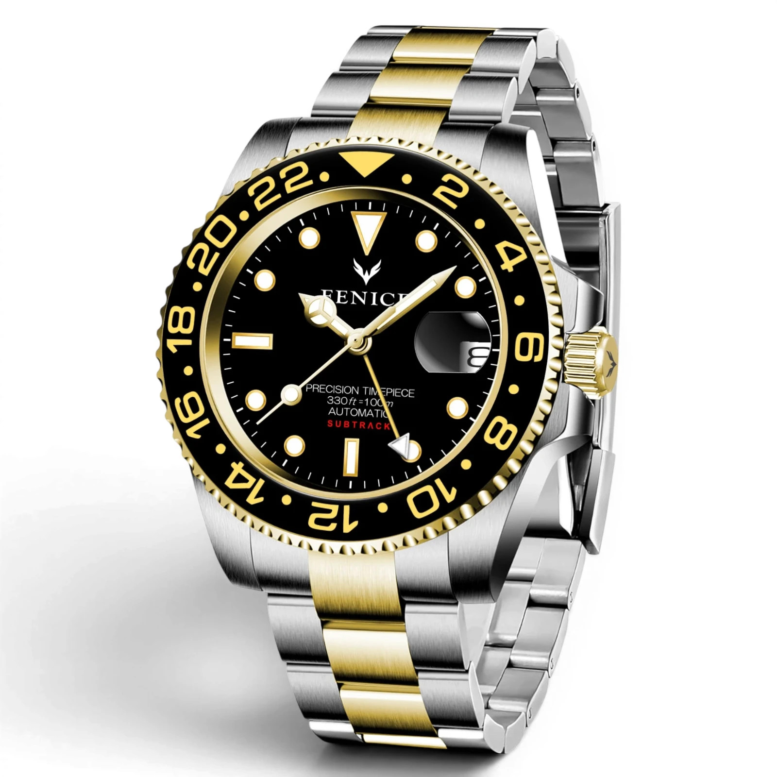 Phoenix Subtrack Imperium GMT 10ATM Automatic Watch with Seiko NH34 Movement