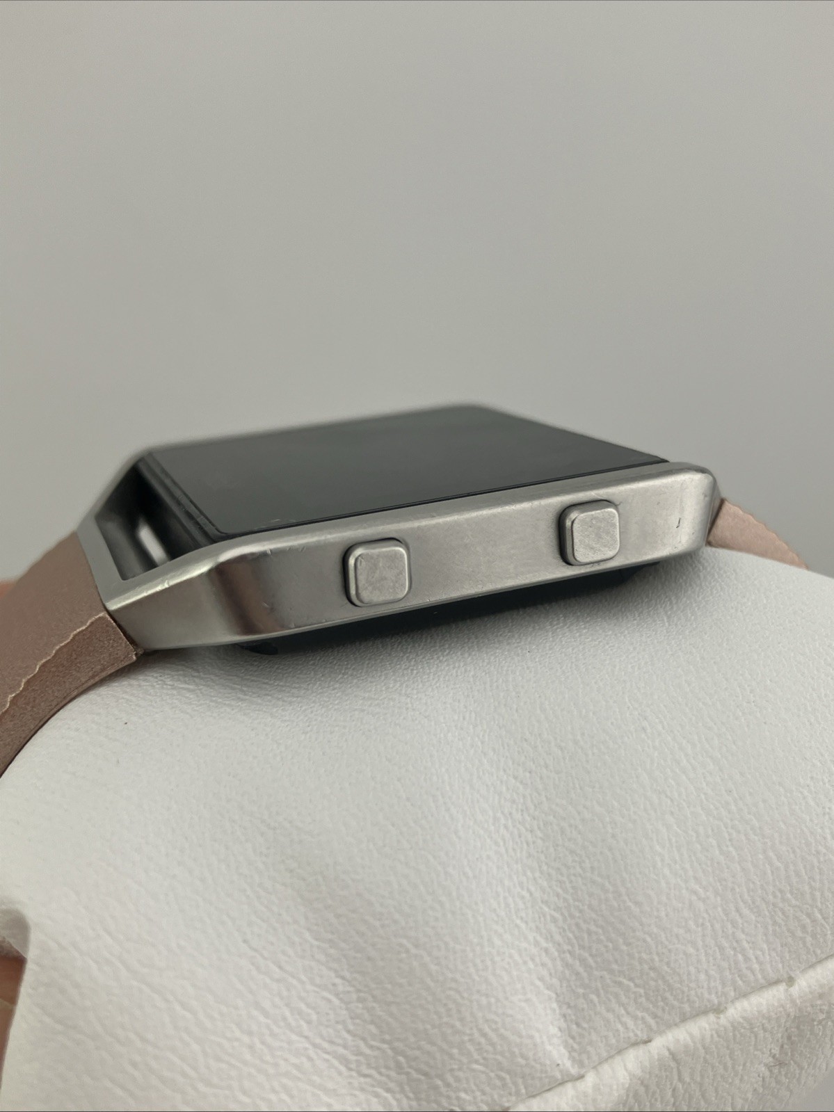 Fitbit Blaze FB502 40mm Smart Watch Silver/Rose Gold Tone w/ Charger Tested/Runs
