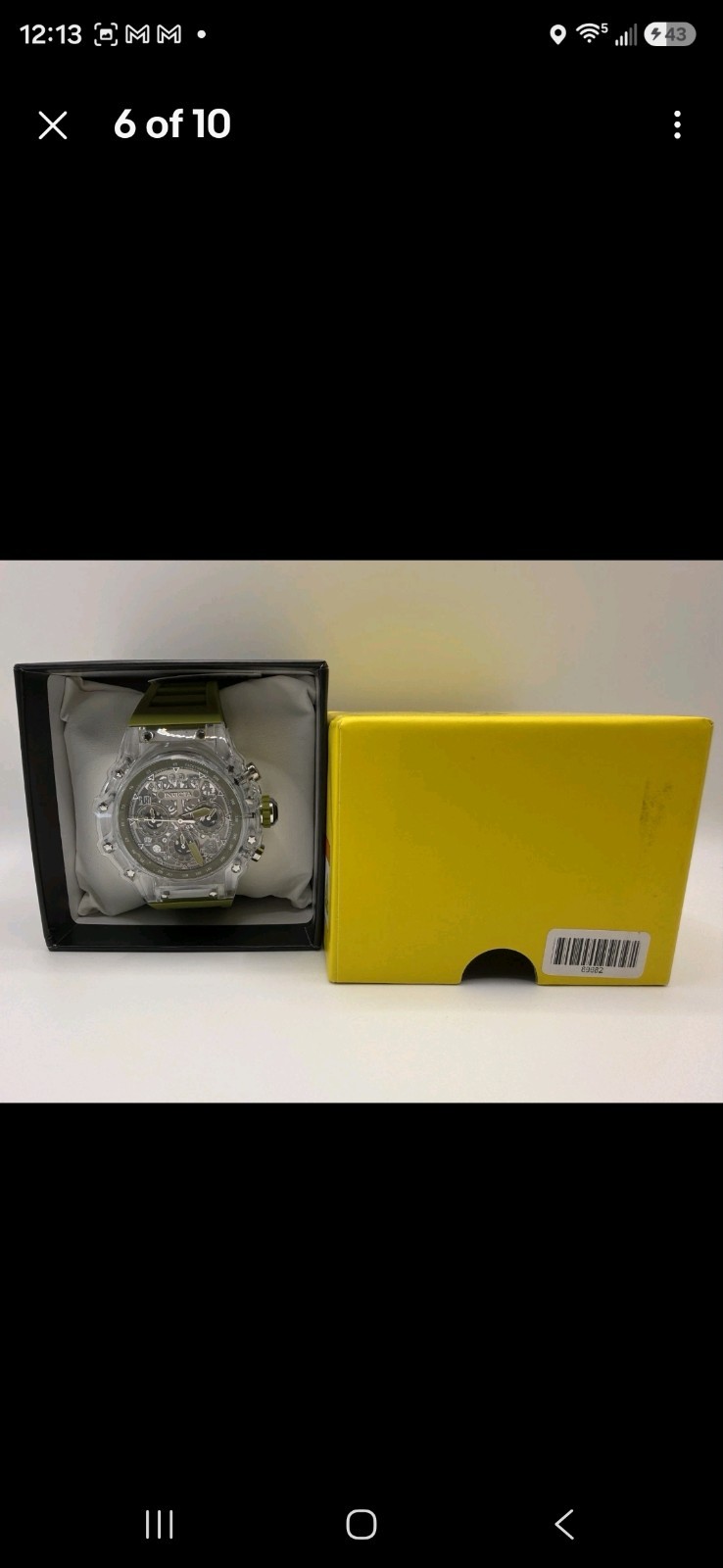 Invicta Racing Vaulthan Collection (69682)- 44mm Men’s Watch – Olive Green – NEW