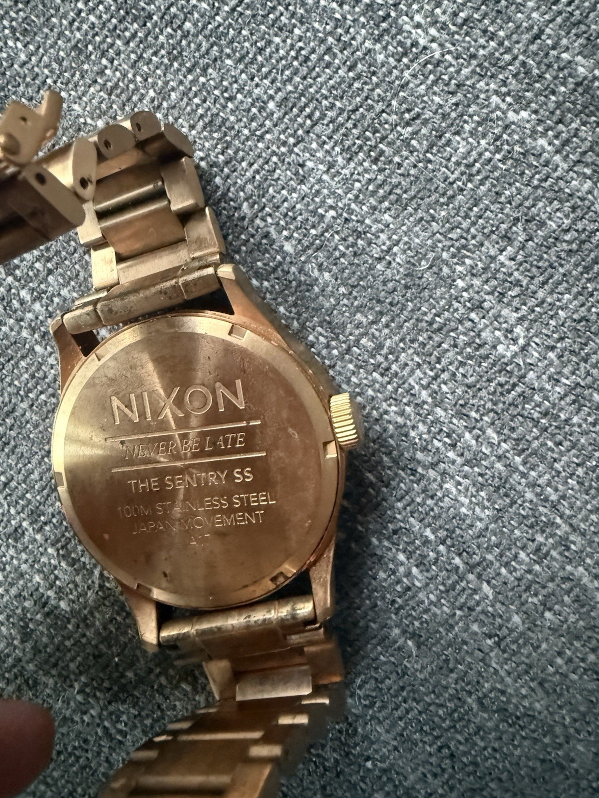 Nixon The Sentry SS Gold Stainless Steel Men’s Watch- 42 MM