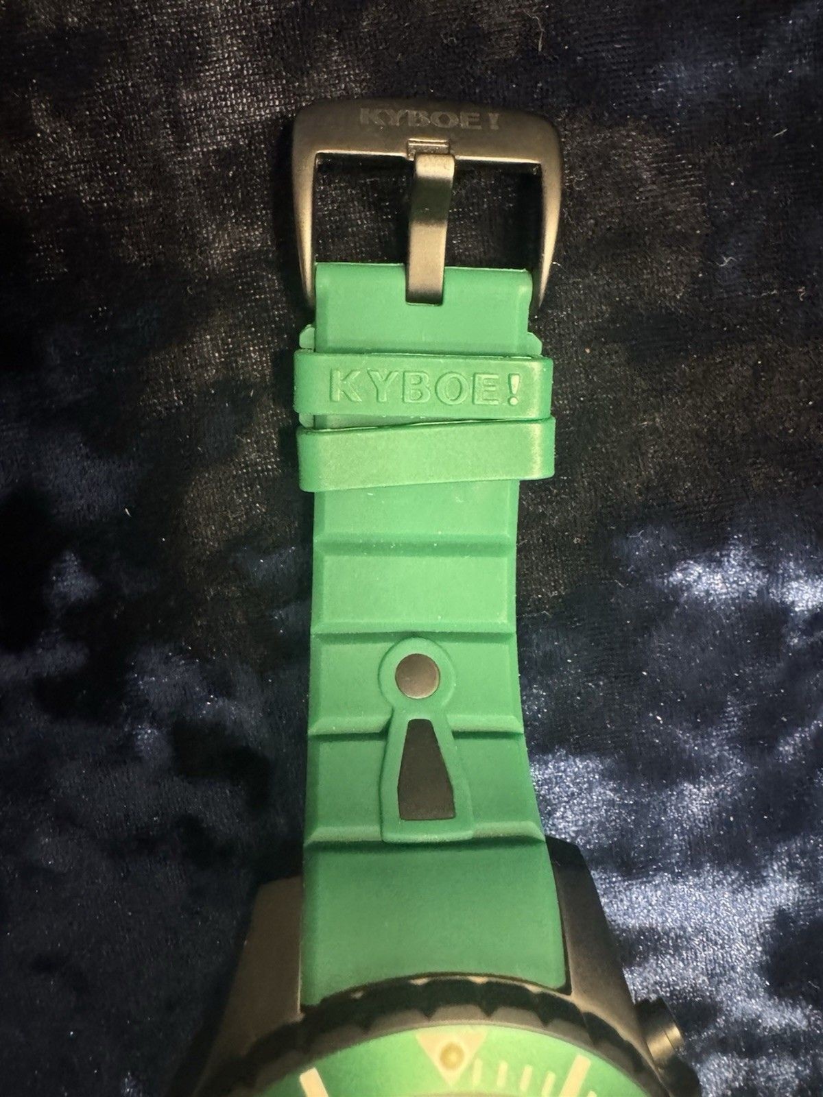 KYBOE! Giant Mariner 55MM Aquamarine Water Resistance Quartz Watch rubber GREEN