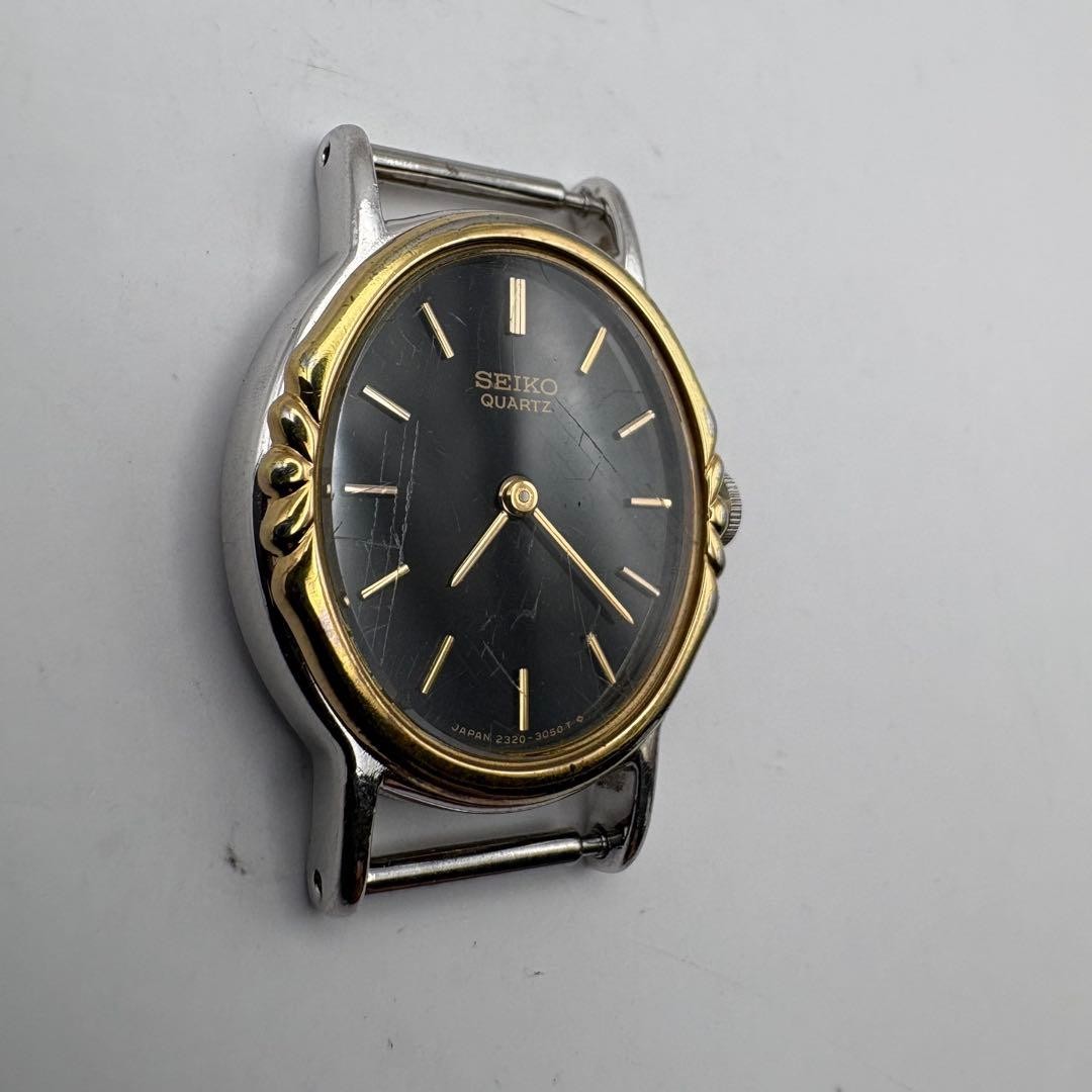 SEIKO 2320-6520 Quartz Black Dial Working Women’s Watch