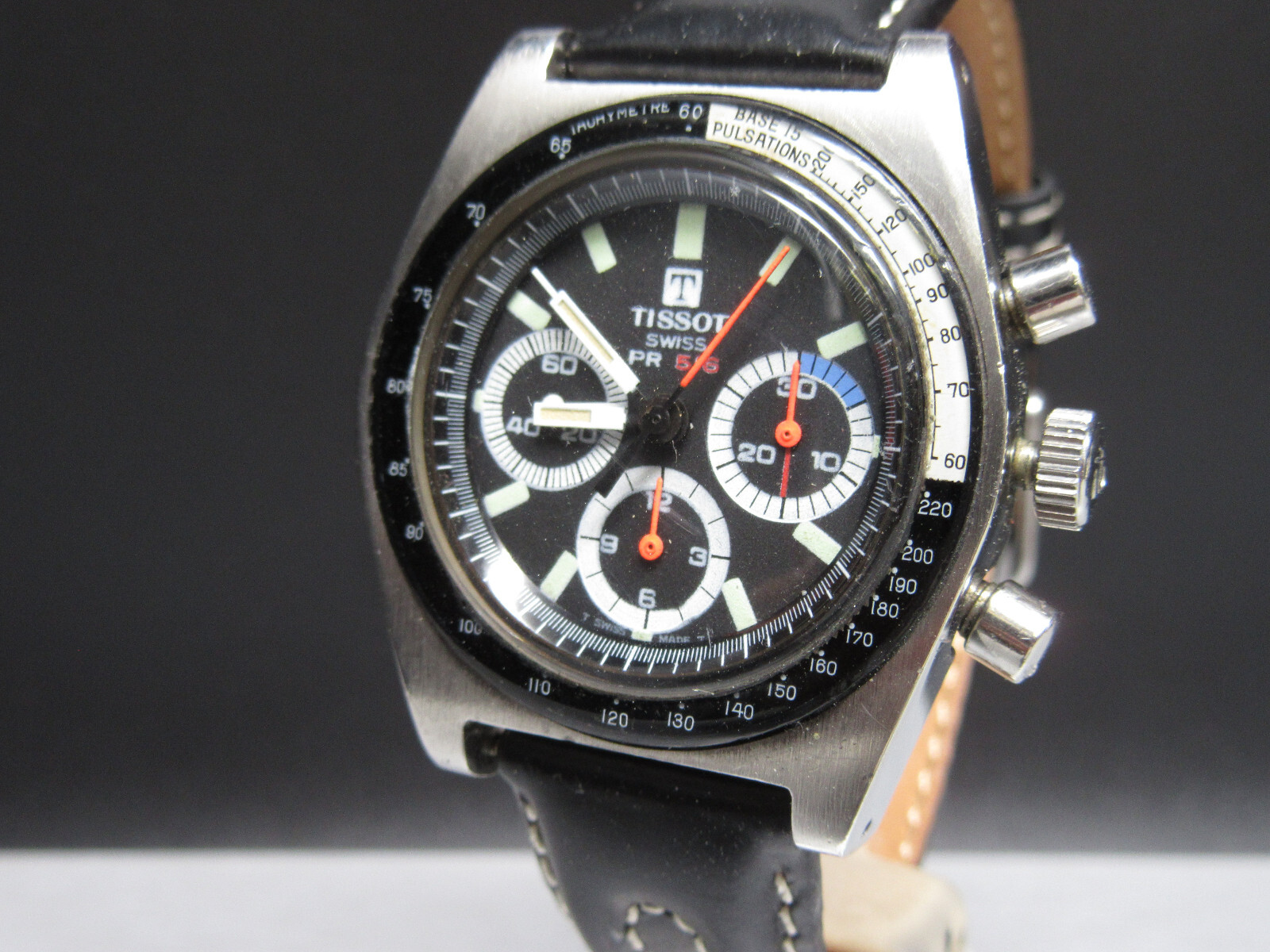 N58⭐⭐ Vintage ” TISSOT PR516 ” Chronograph Lemania 873 Omega Werk Watch ⭐⭐