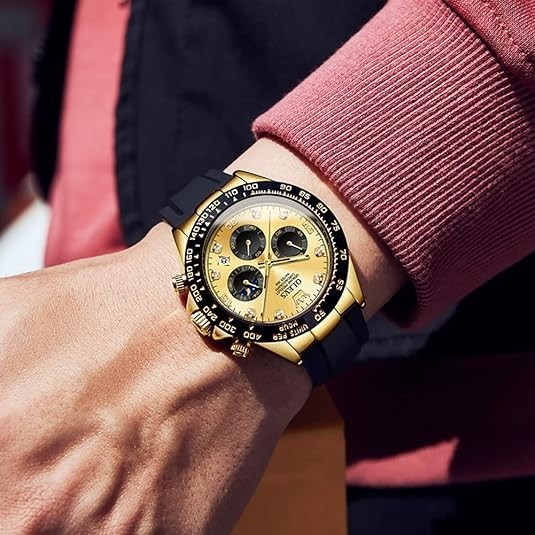 Waterproof Quartz Luxury Men’s Watch OLEVS Business Luminous Date Men Strap