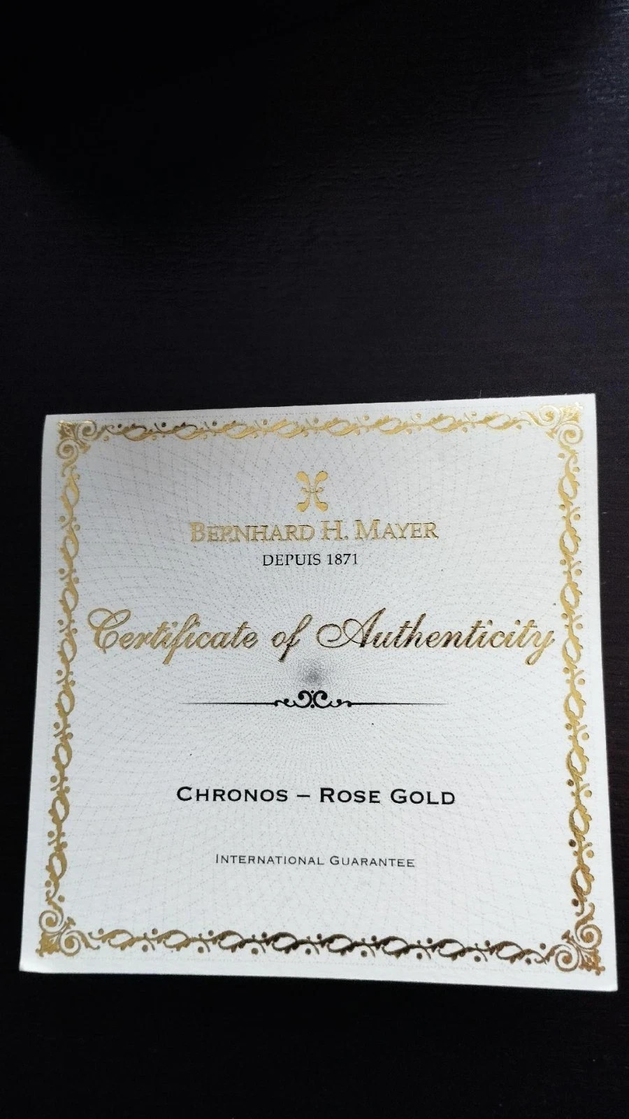 BERNHARD H. MAYER MEN’S SWISS MADE AUTOMATIC GOLDPLATED FULL SET EUC