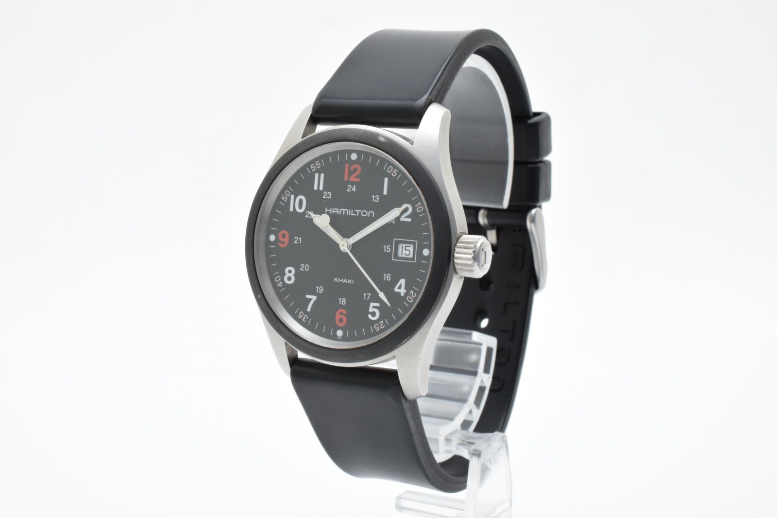 [EXC+5] Hamilton Khaki Field H684210 Quartz Black Dial Men’s Watch