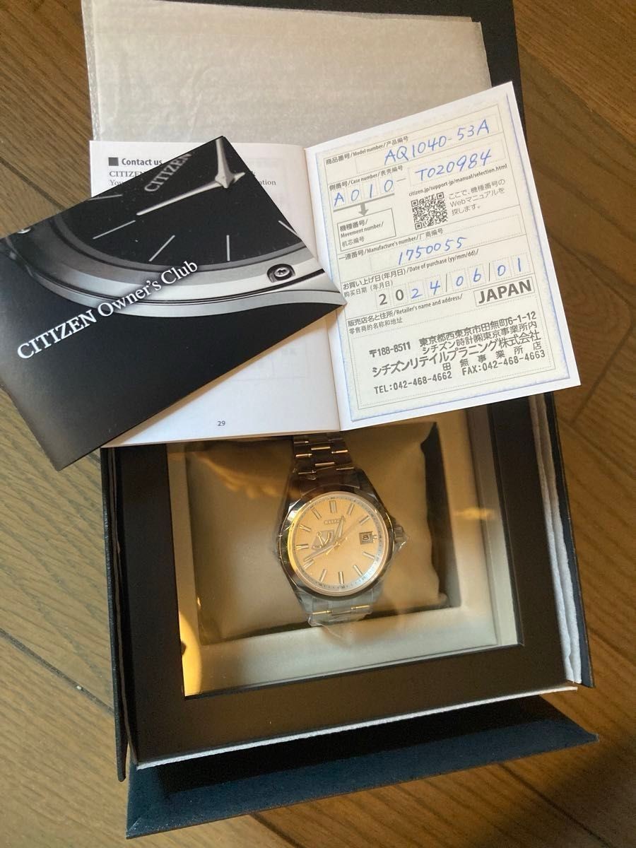 Brand New CITIZEN The Citizen AQ1040 53A