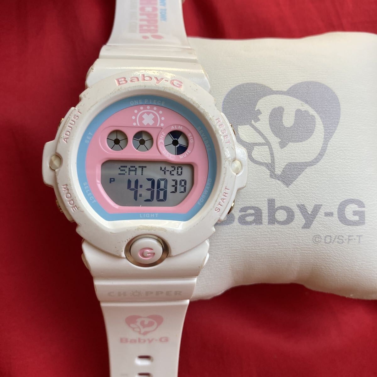 Casio Baby-G One Piece Chopper Collaboration Limited Watch Pink/White Box