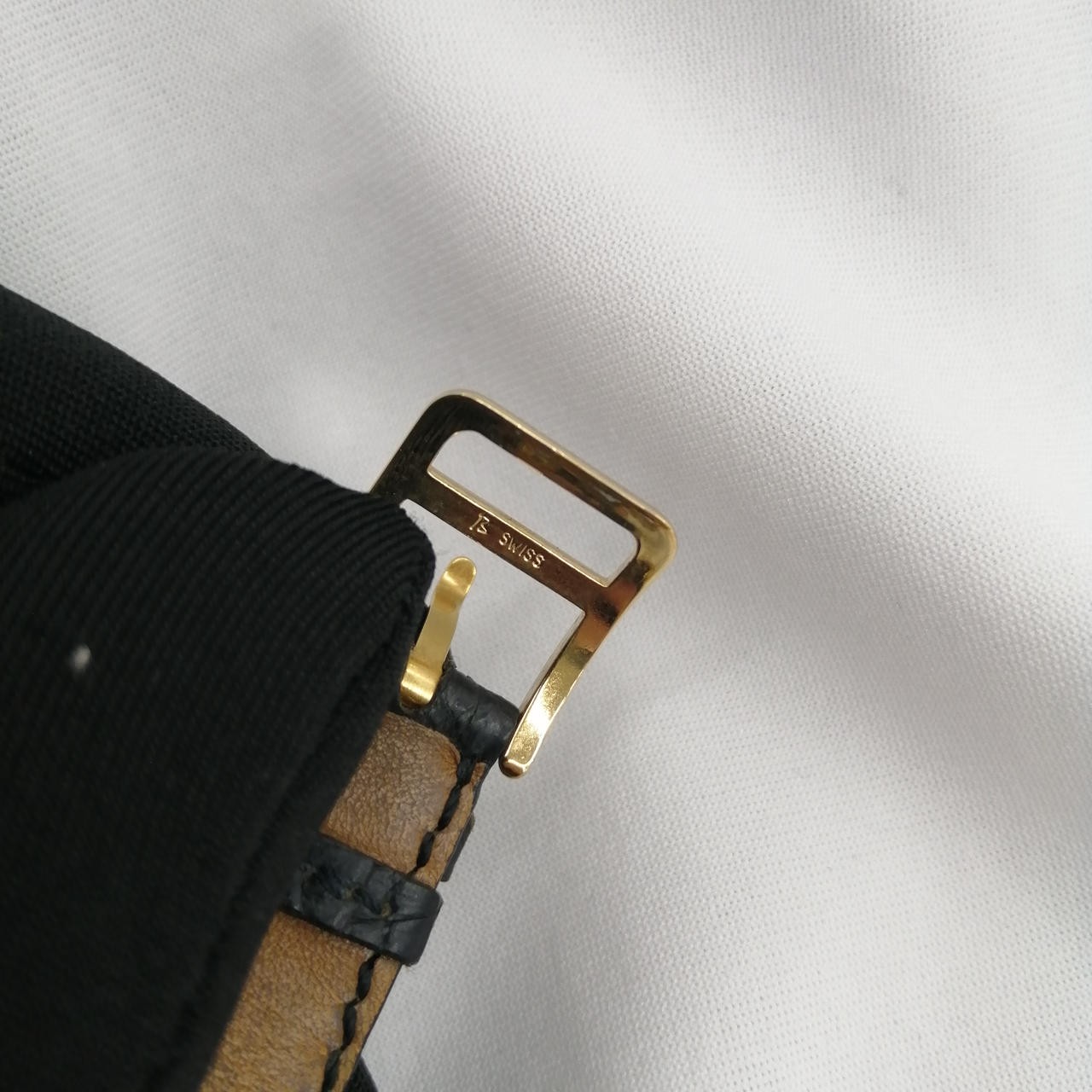 [A4N] Hermes Kelly Watch P10 Gold Plated Leather Quartz Ladies [b9x]