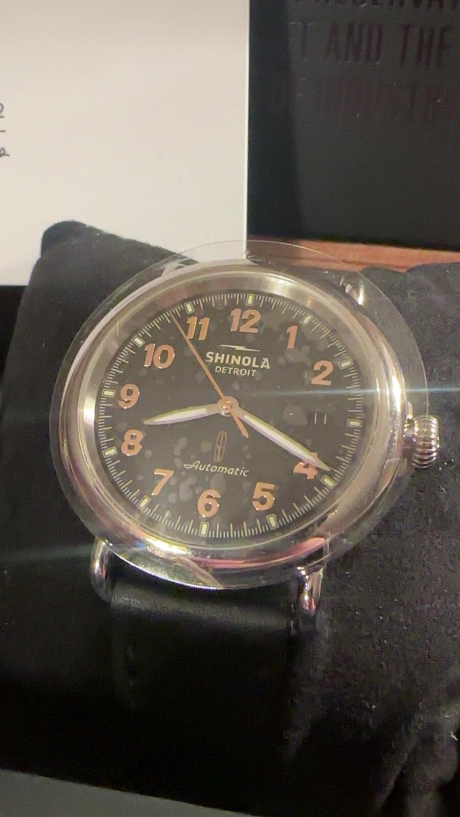 Shinola Automatic Runwell x Lincoln Limited Edition 100 Year Anniversary 1of500