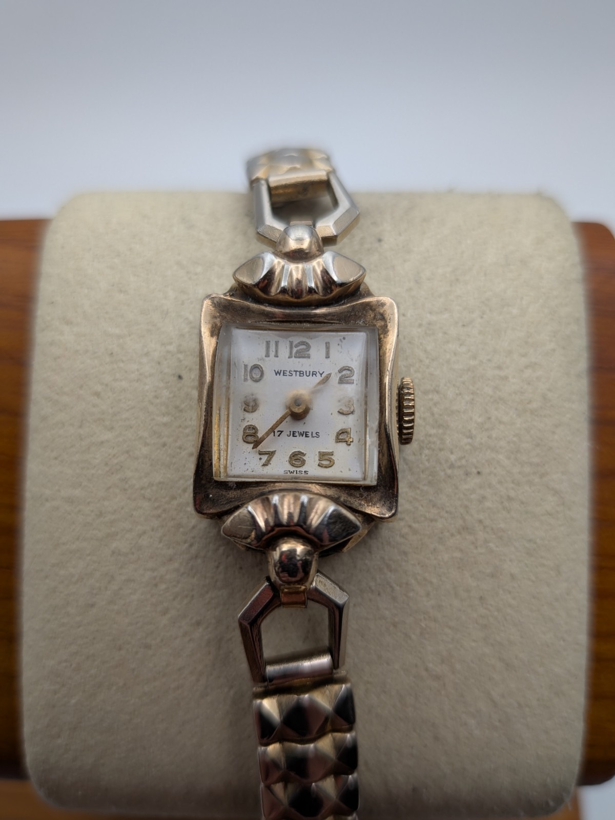 Vintage Westbury Watch 17 Jewels Art Deco Style. Swiss Mvmt. Manual Wind Working