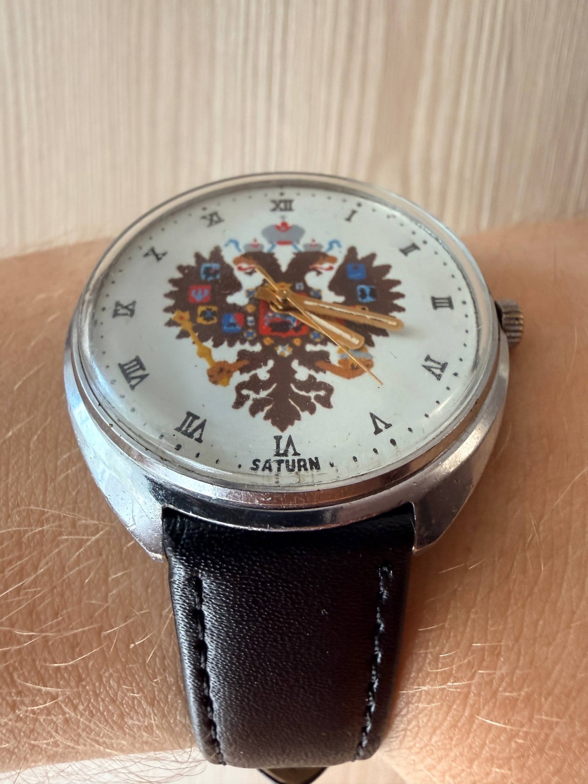 RARE/SERVICDE Vintage USSR Saturn Imperial Eagle Raketa 2609 19 Mechanical Watch