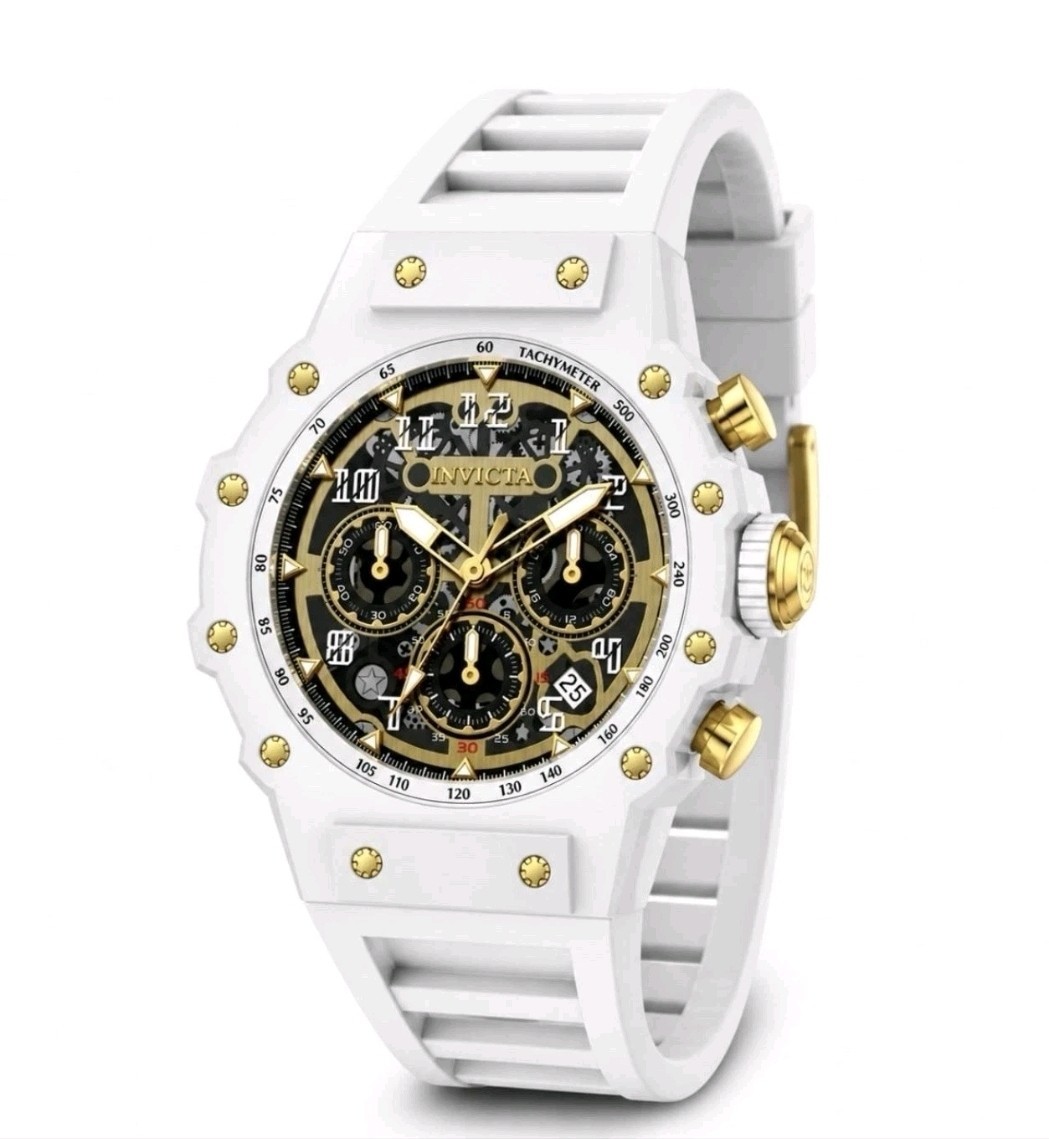 Invicta Racing Vaulthan Men’s Watch – 44mm, White (69649)