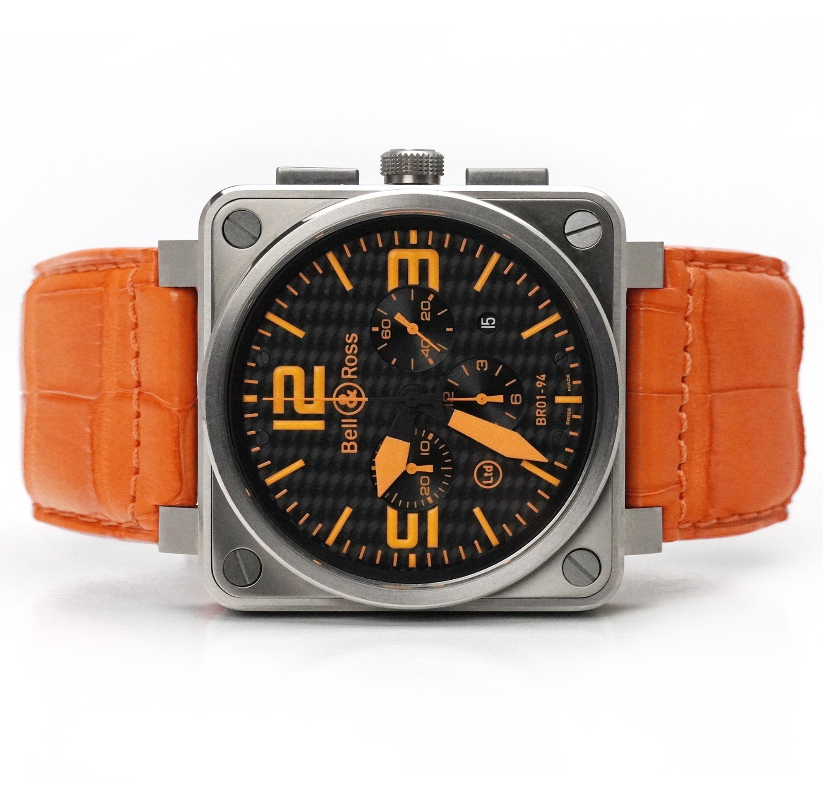 Bell & Ross BR01-94 Chronograph Titanium Orange Limited BR01-94-TO Wristwatch