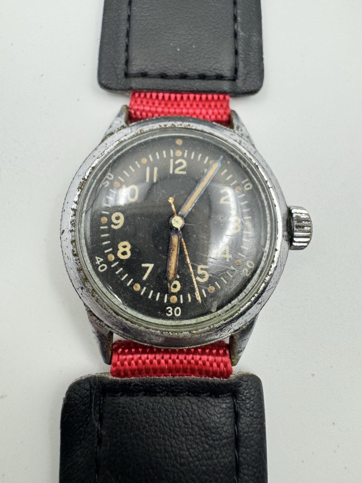 Vintage WWII Waltham Military Watch 6/0 ‘ 42 16 Jewel Central Seconds Hacking