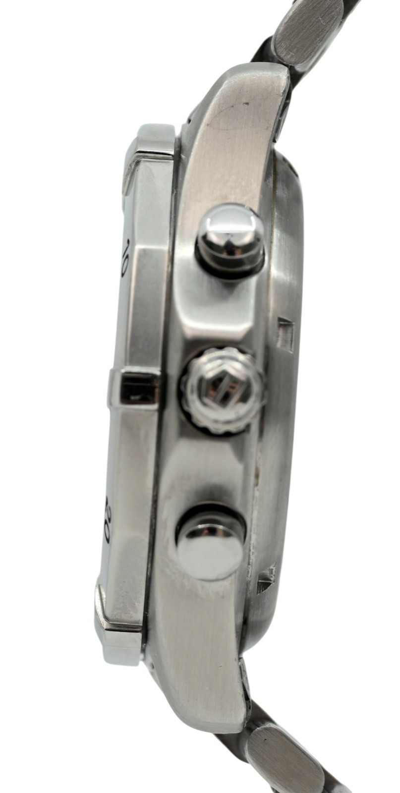 Tag Heuer 38mm Men’s 2000 Series White Dial Chronograph SS Watch- Ref: CK1111!