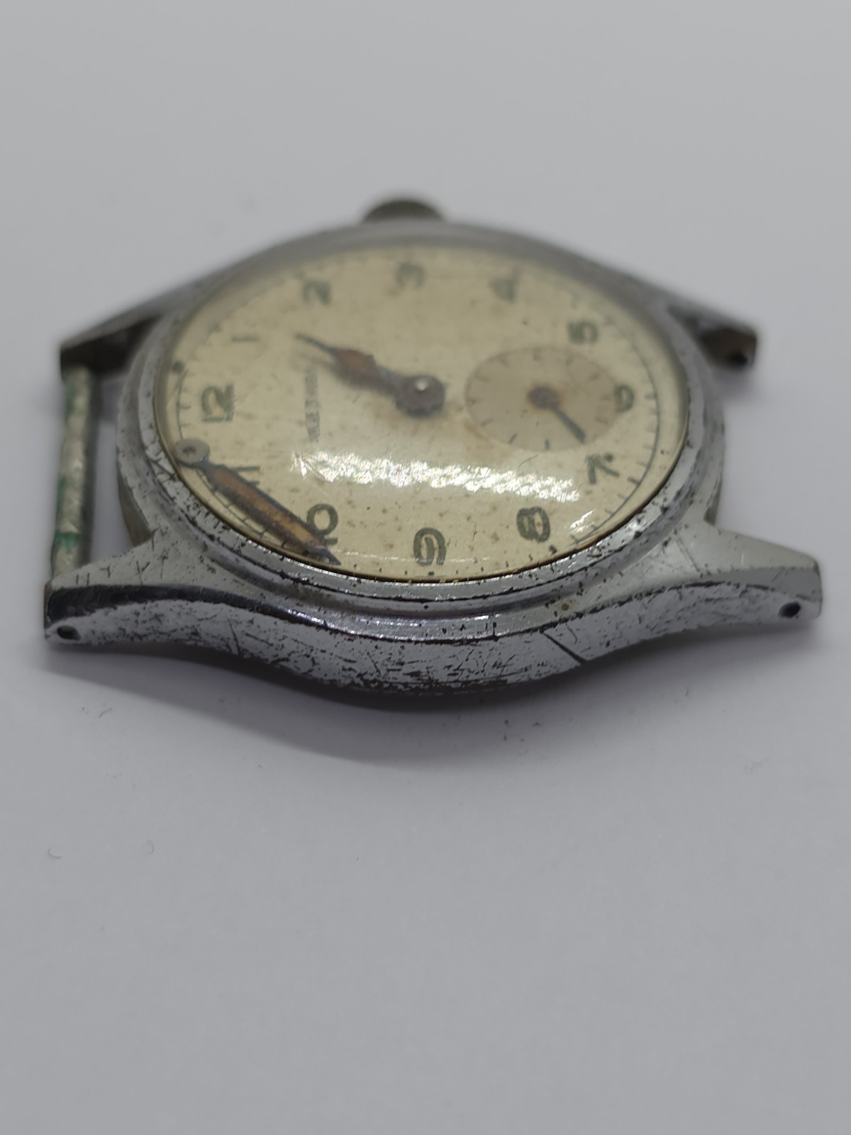 Vintage Ancre 15 Rubis Military Watch WWII Cal. Cupillard 233 From 1930 Balance