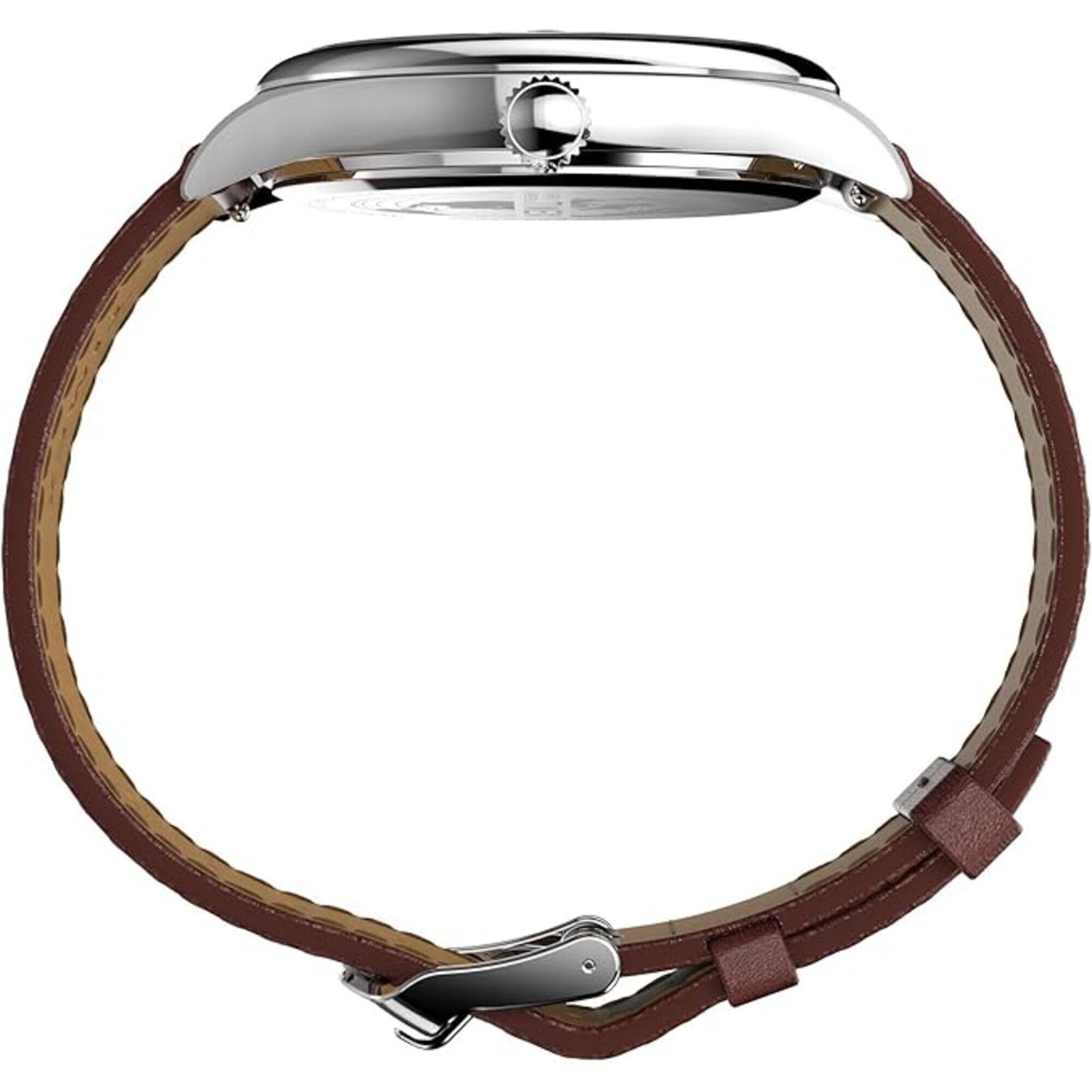 Timex Men’s Watch Legacy Blue Dial Brown Leather Strap Date-Day TW2W57200VQ