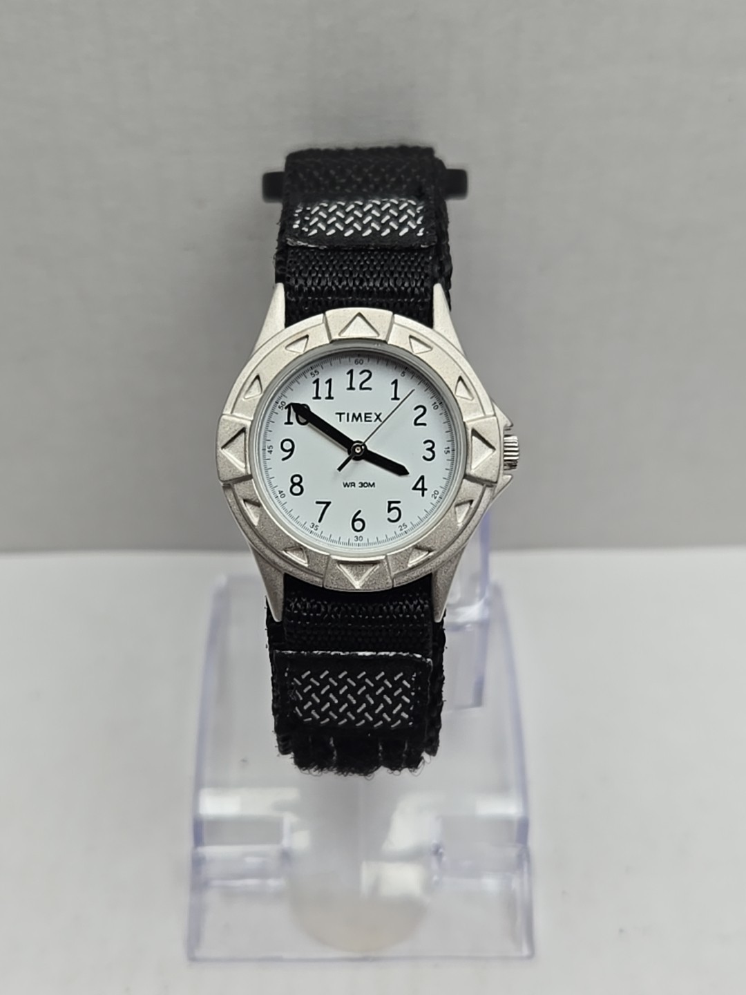 Womens Kids Timex T79051 Outdoors Black Fast Wrap Strap Watch New Battery