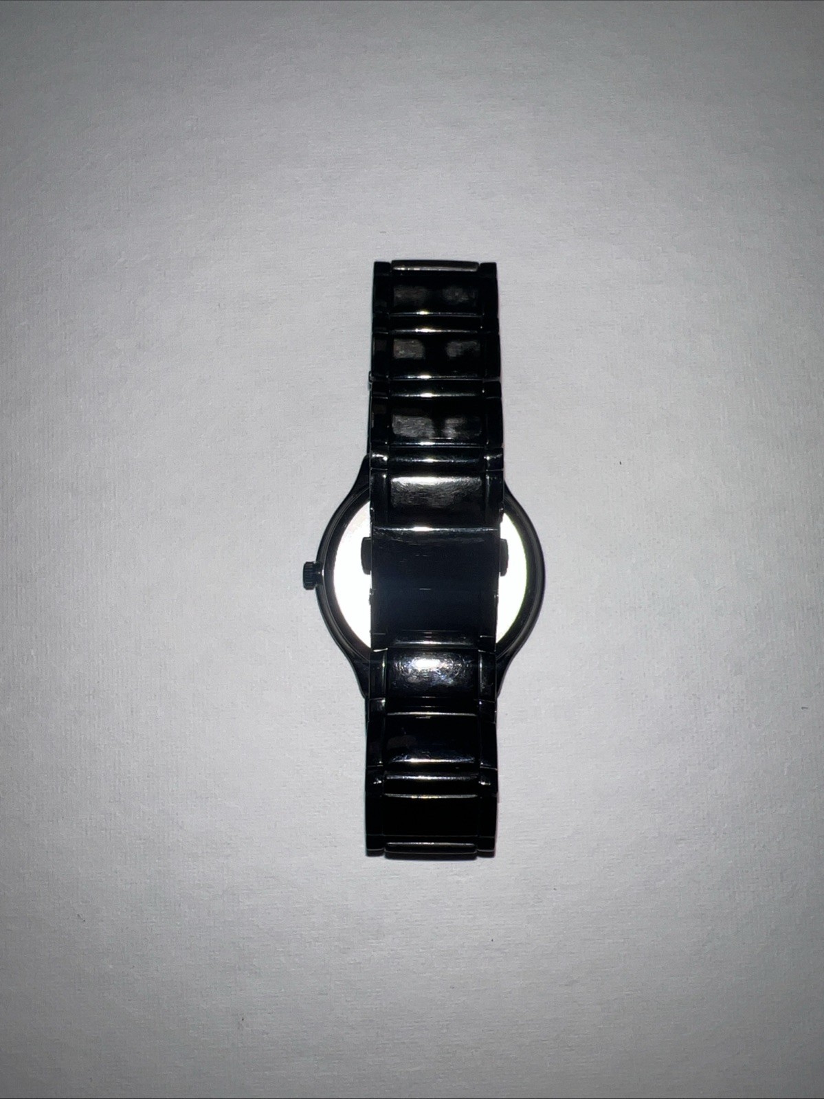 Armitron Diamond Men Formal Black Dial 36mm Quartz Analog Watch Untested