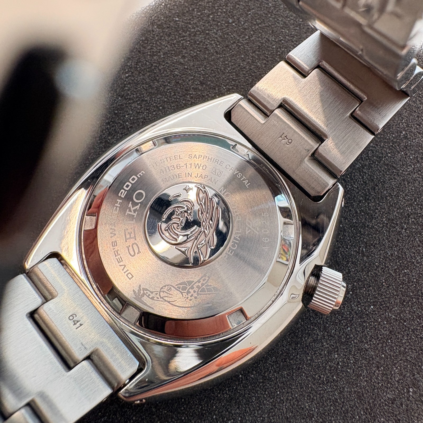Prospex SRPH59 U.S. Special Edition w/ steel bracelet and a blue silicone strap