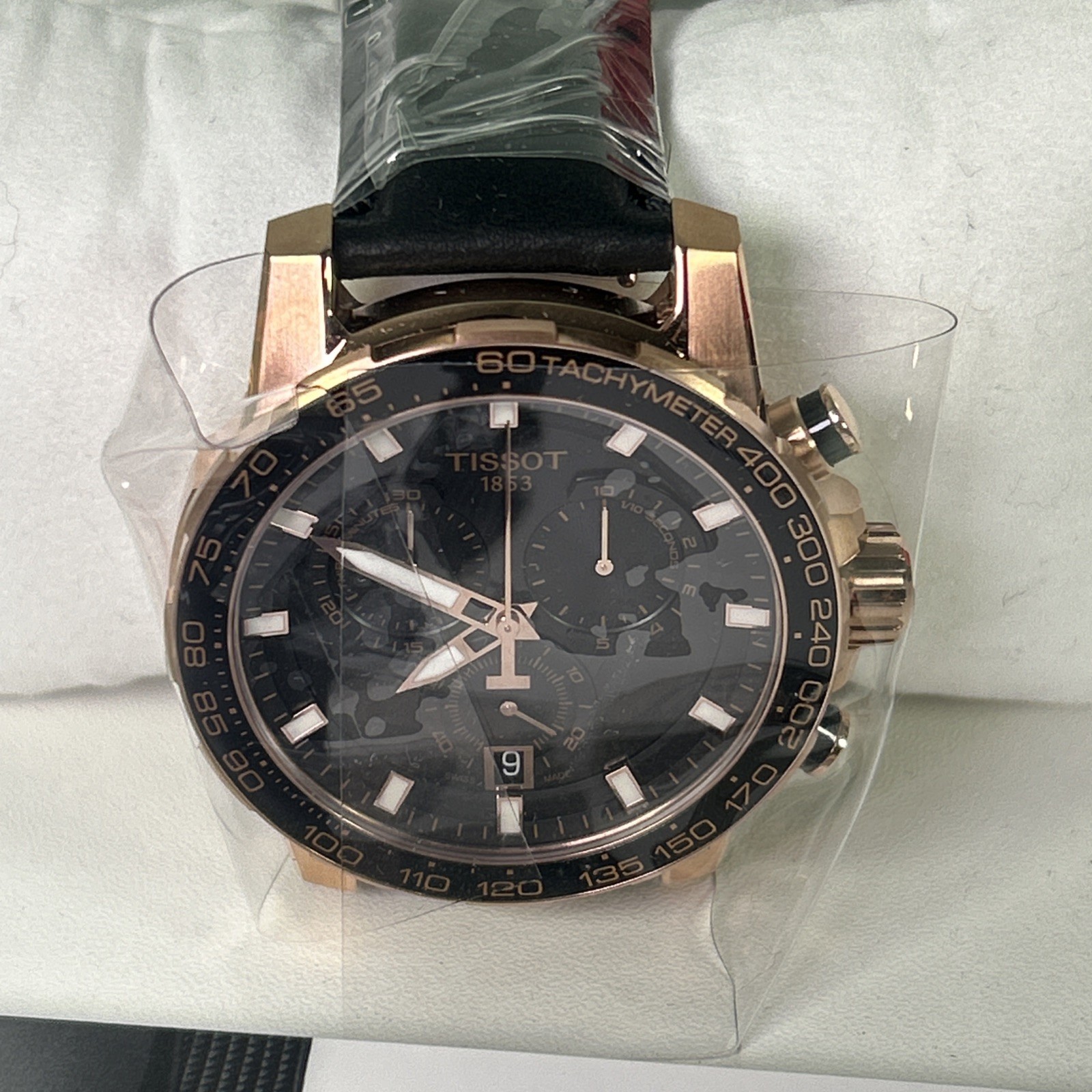 Tissot Supersport Chrono Black & Rose Gold Men’s 45.5 mm Watch T1256173605100