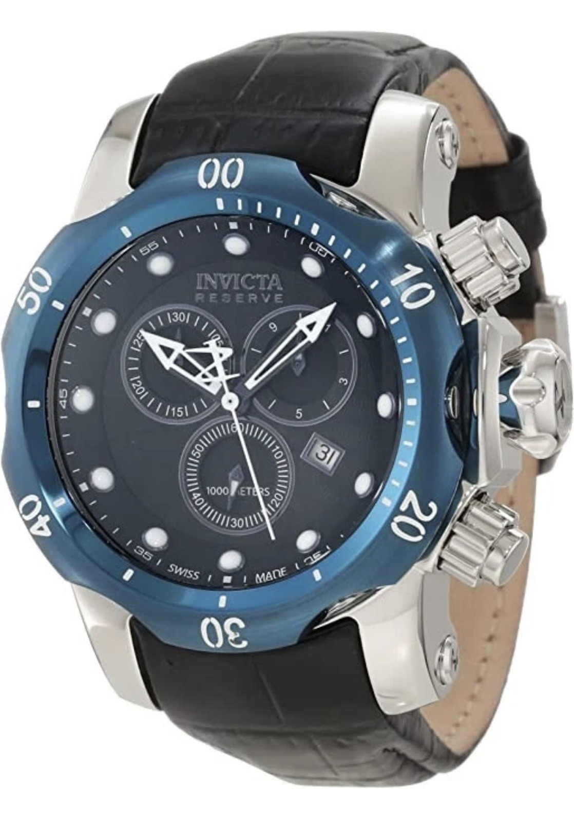 🔥Swiss Made Invicta RESERVE Venom Boy Chronograph Black Dial Men’s Watch 10822