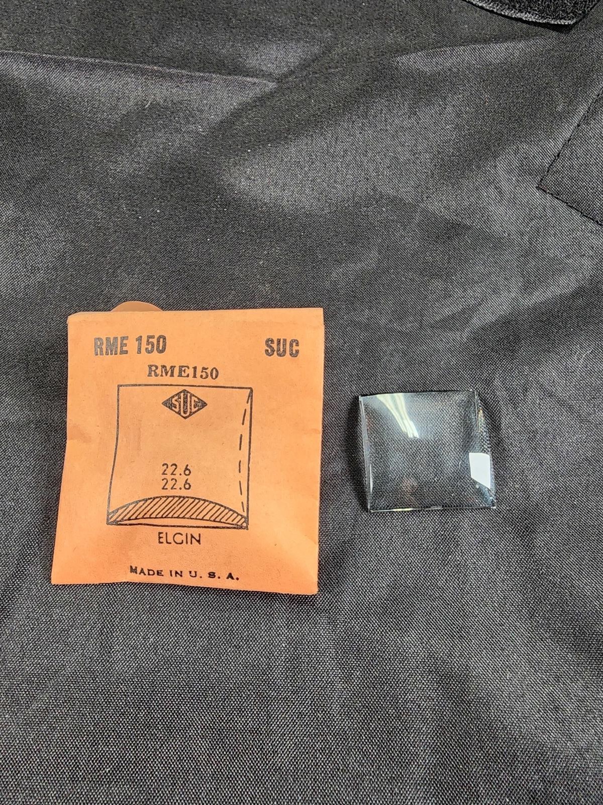 Elgin 22.6 SUC Watch Crystal Vintage Rocket Cylinder Replacement