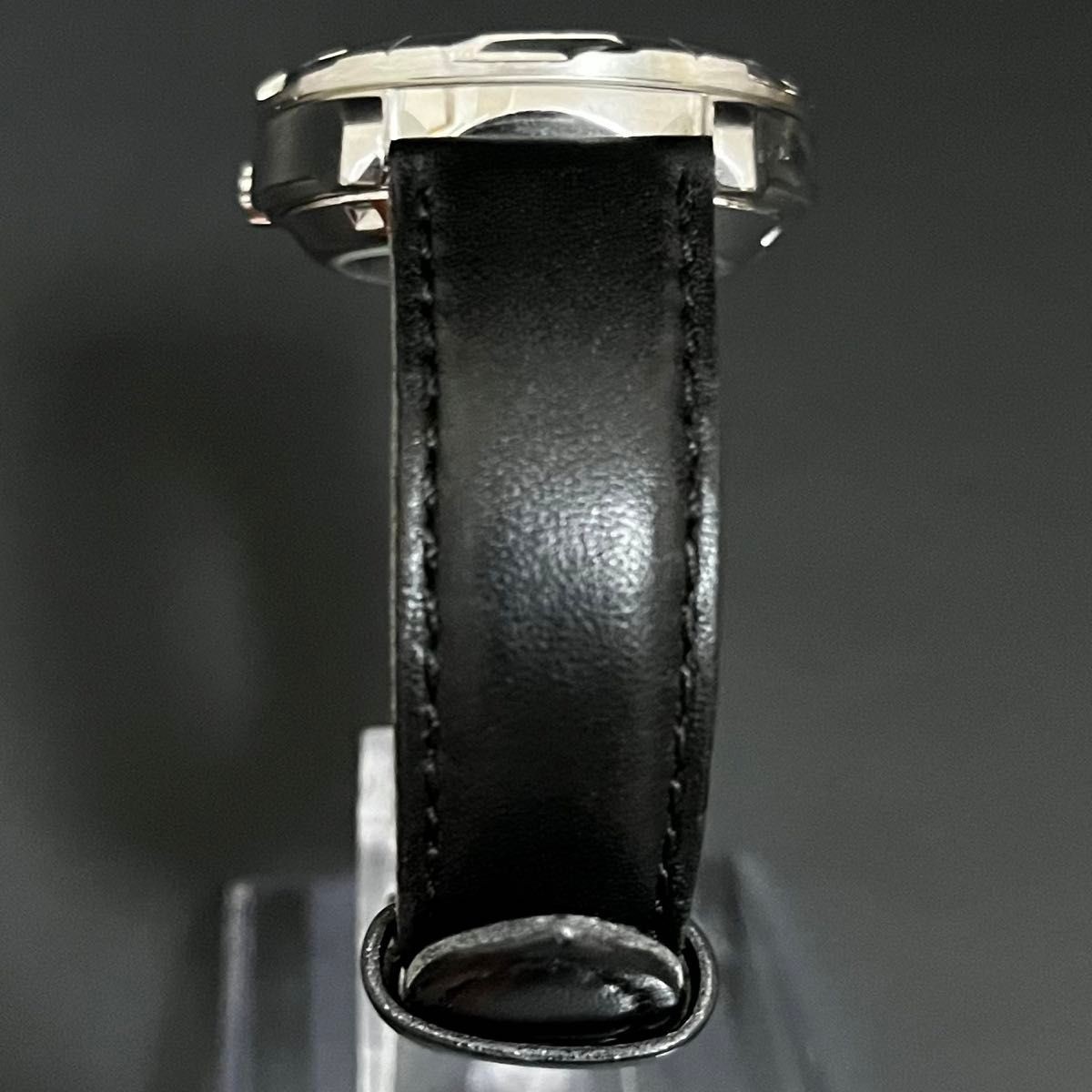 SEIKO 5 Sports 7S36-00B0 38mm See-Through Back 10ATM MORELLATO Leather Strap