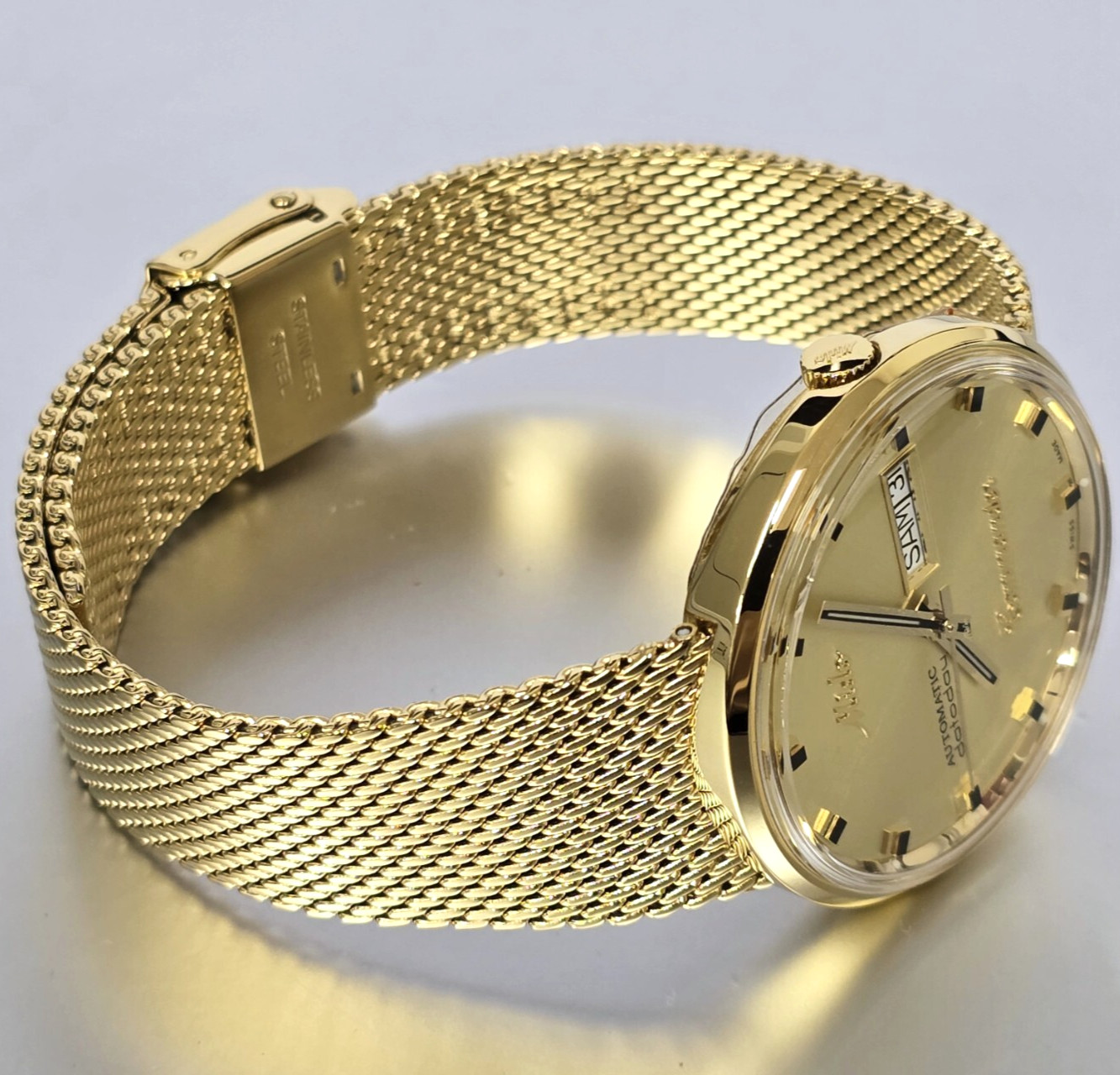 MIDO Commander 1959 37MM Yellow Gold Dial Men’s Watch M8429.3.22.13