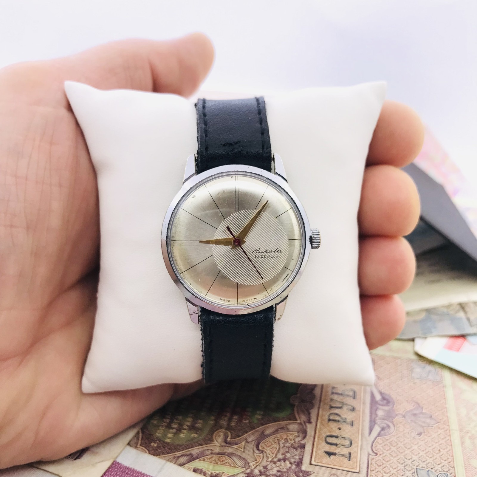 Raketa Copernic Prototype Watch USSR Petrodvorets 2609 16 Jewels Rare Vintage