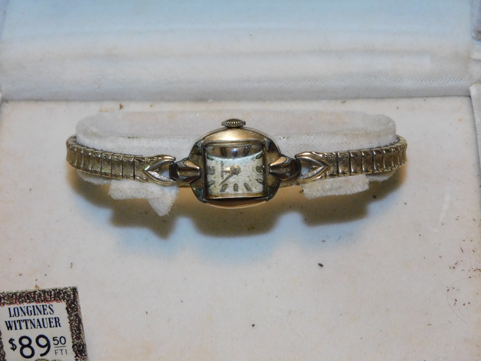 Vintage Longines Wittnauer Ladies Watch 10K Gold Filled 17j w/ Box Papers AS IS