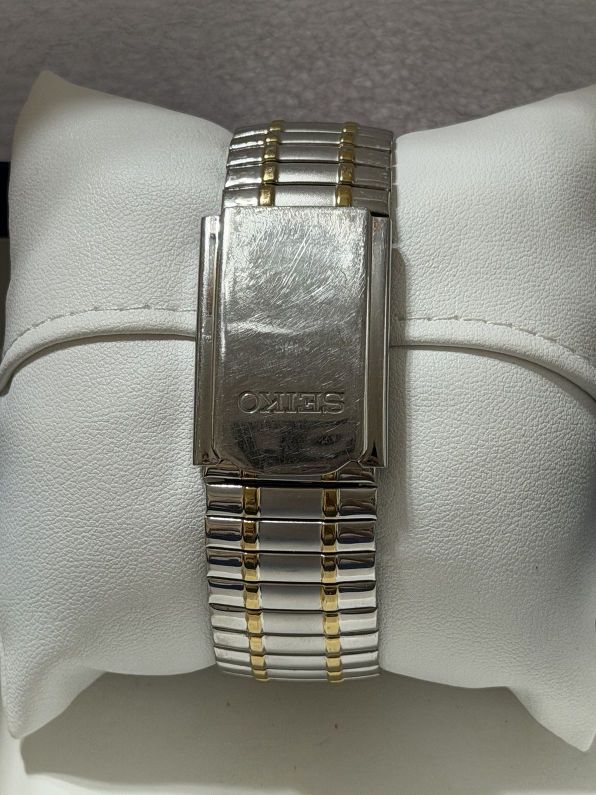 Seiko Solar Men’s Watch 37mm White Dial Stainless Steel Day/Date V158-0AB0