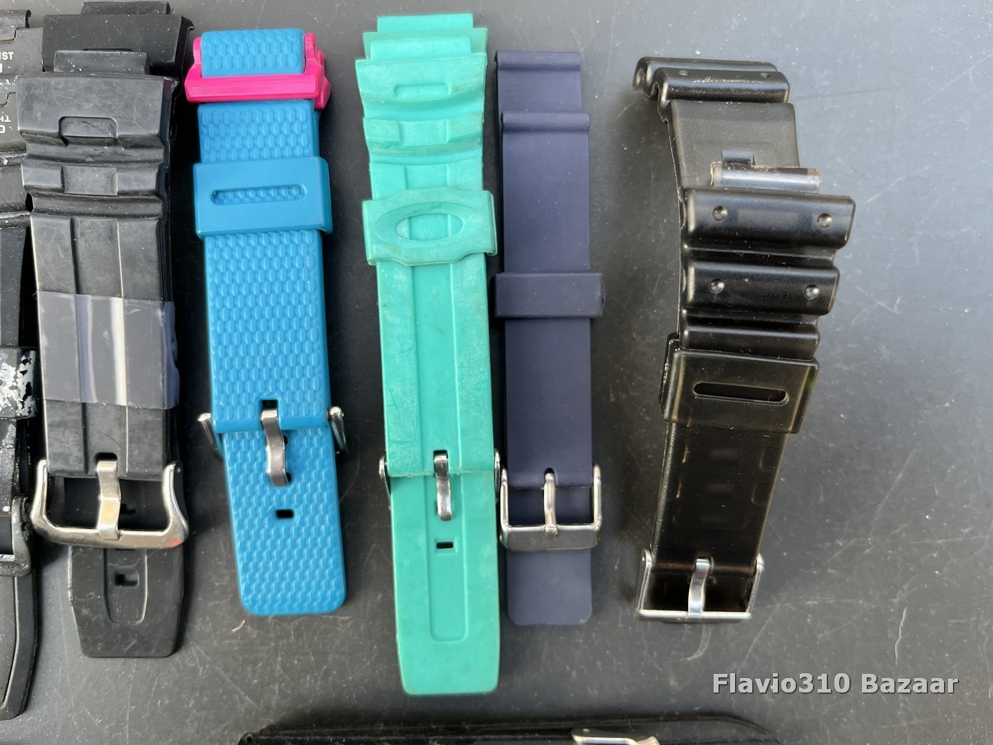 Various Resin Bands Casio etc Used – READ BELOW